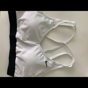 Cutest black& white nike strappy sports bra